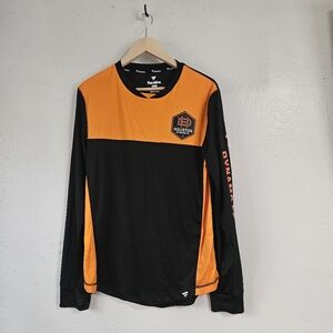 Fanatics Black/Orange Houston Dynamo FC Striker Long Sleeve T-Shirt